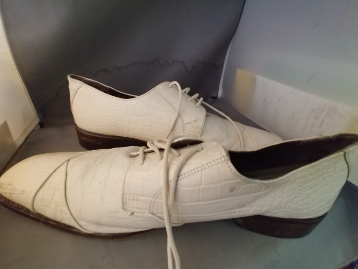 Mens off white dress shoes