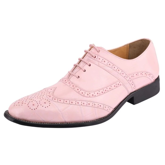 Pink dress shoes mens