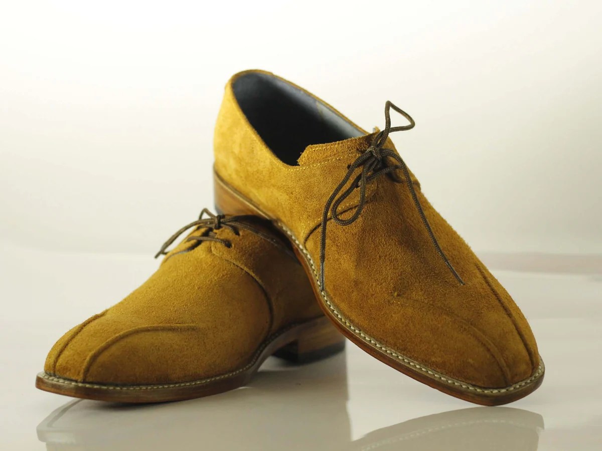 Mens tan lace up dress shoes