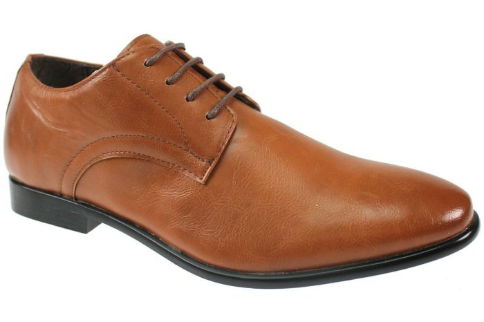 Mens tan lace up dress shoes