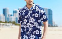 Hawaiian style men's dress shirts