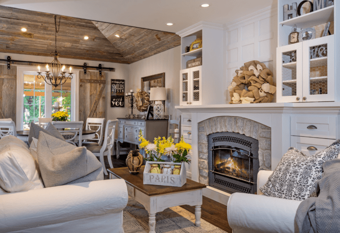 How to decorate living room farmhouse style