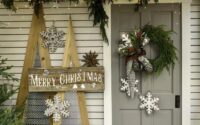 How to make a christmas door decoration