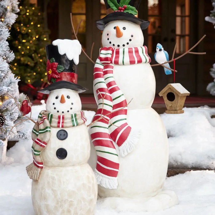 How to make an outdoor snowman decoration