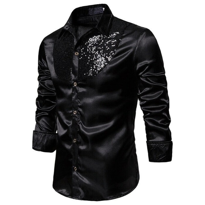 Satin dress shirts for men