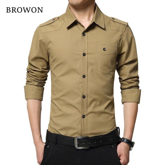 Mens dress shirts with epaulets