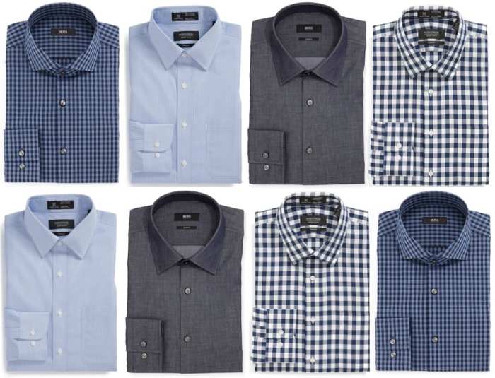 Men's fitted dress shirts cheap