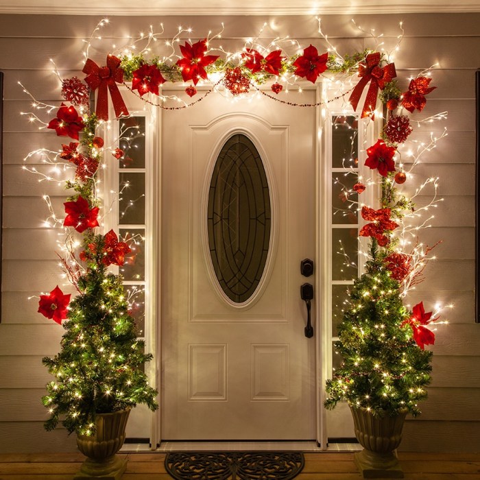 How to make a christmas door decoration