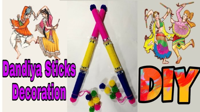 How to make dandiya decoration