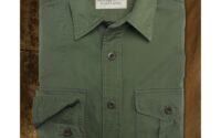 Army green dress shirt mens