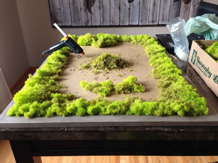 How to make a moss decoration