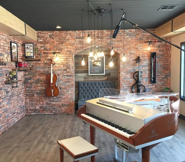 How to decorate a home music room