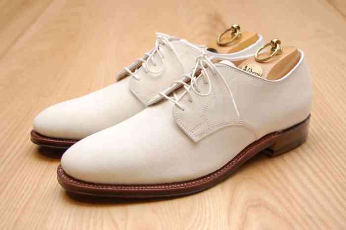 Mens off white dress shoes