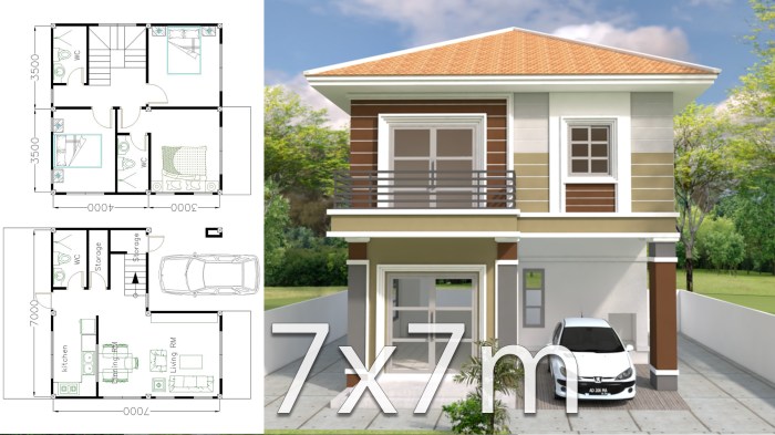 Desain teras rumah lebar 7 meter