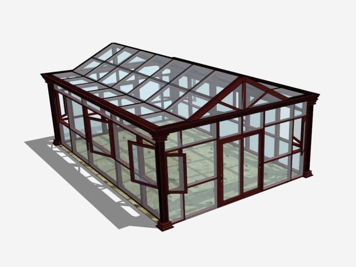 Desain warna hijau rumah sketchup